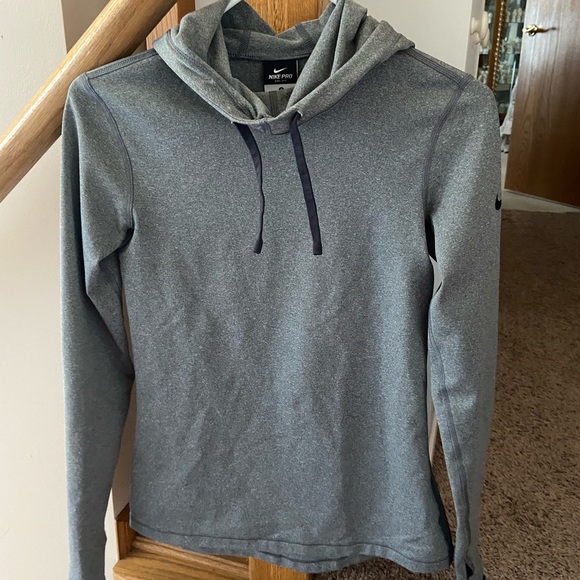 Nike funnel neck w/ hood long sleeve